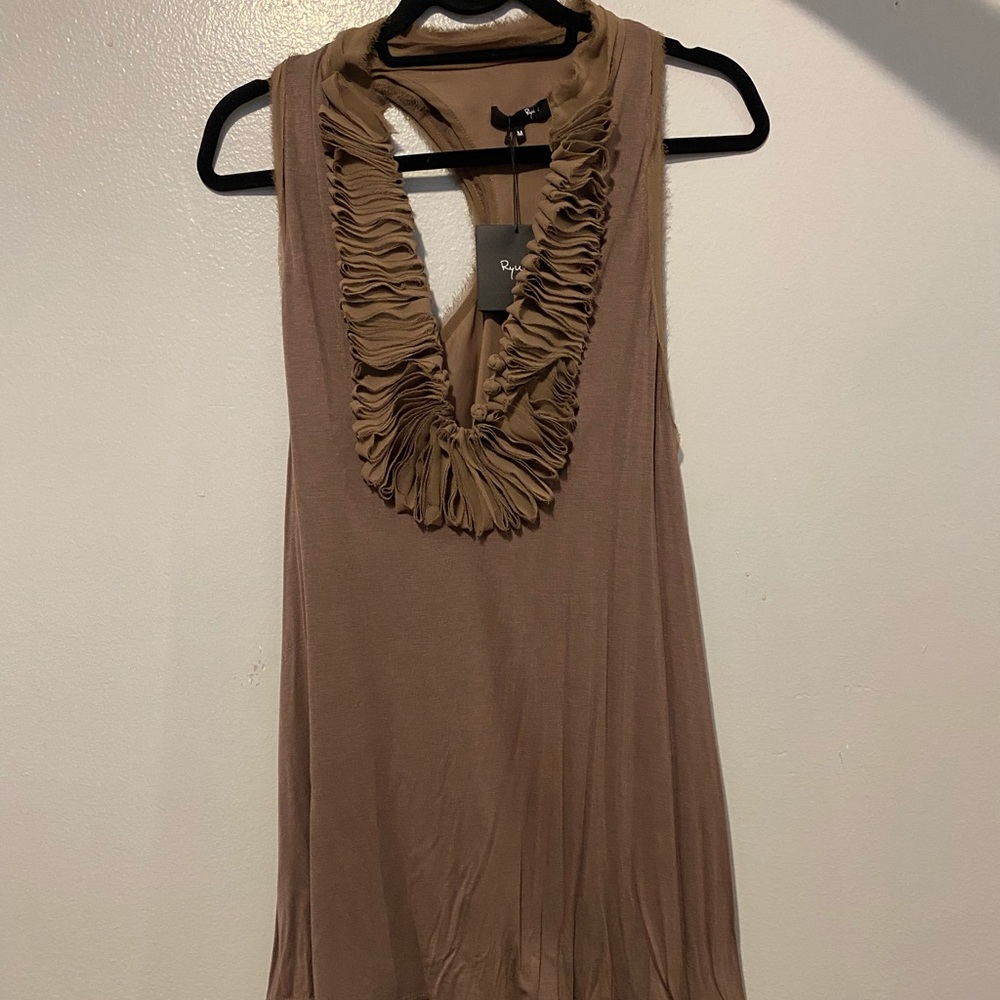Brown Flowy dress knee length Size M